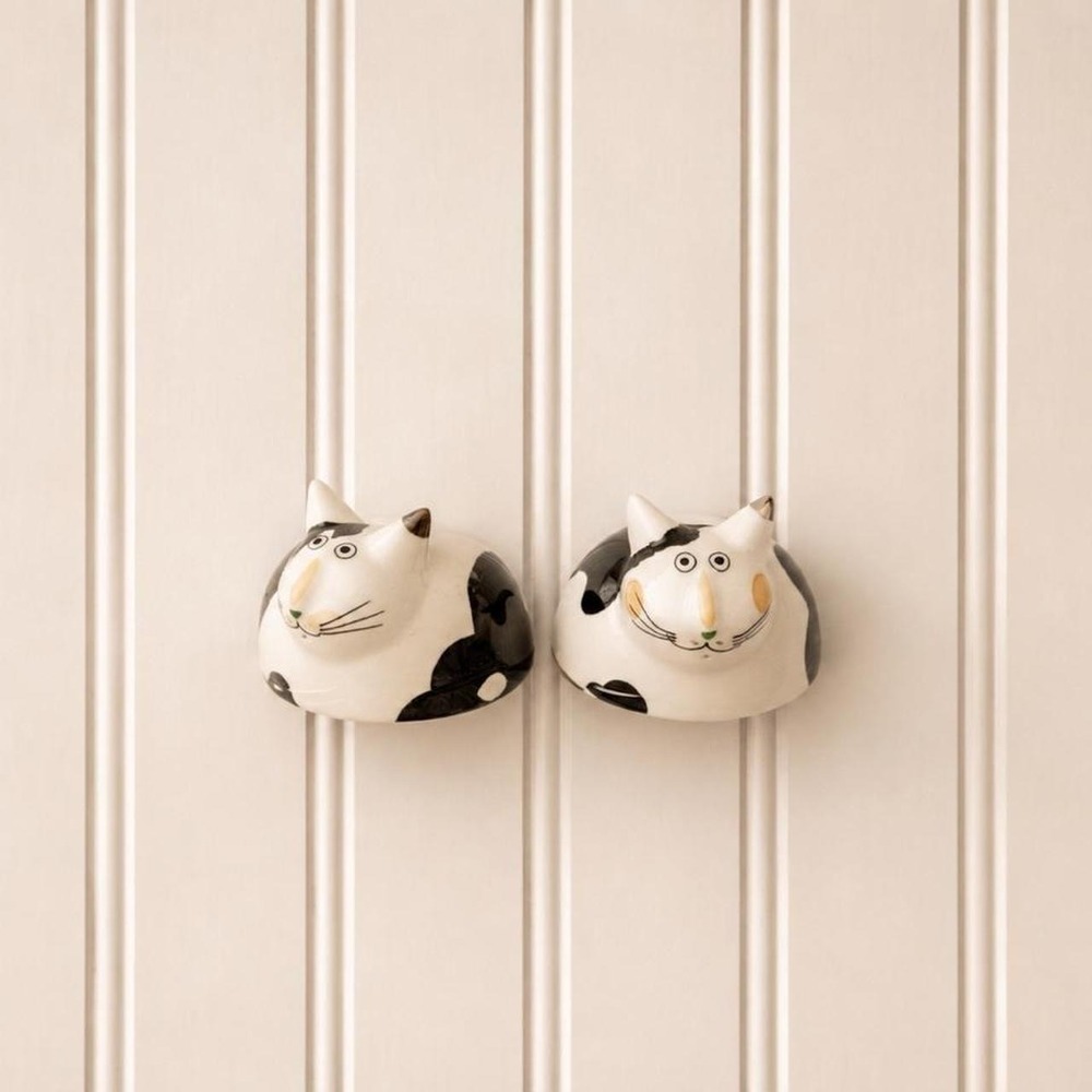 Vintage Cat Salt and Pepper Shaker Set